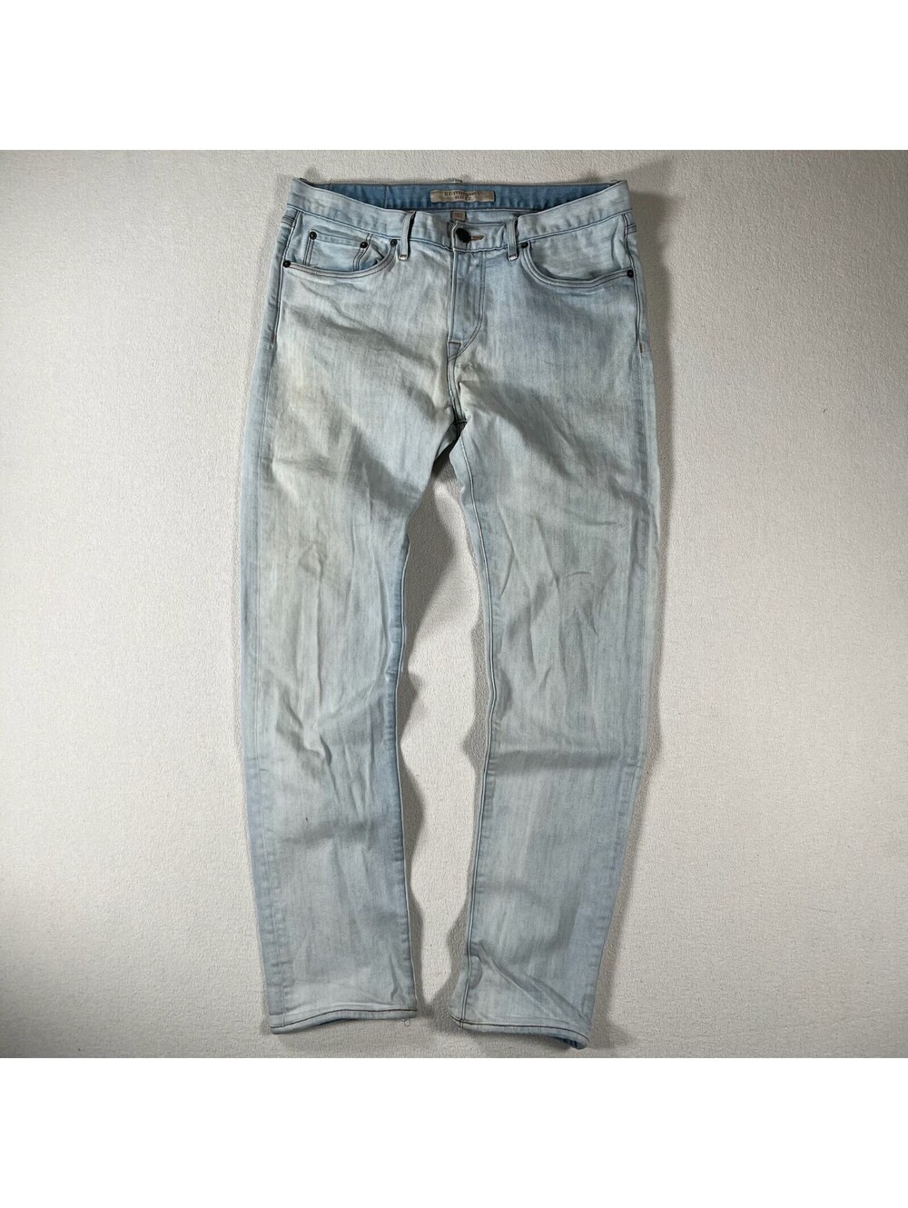 Burberry Brit Slim Light Wash Designer Denim Jeans 34 x 32